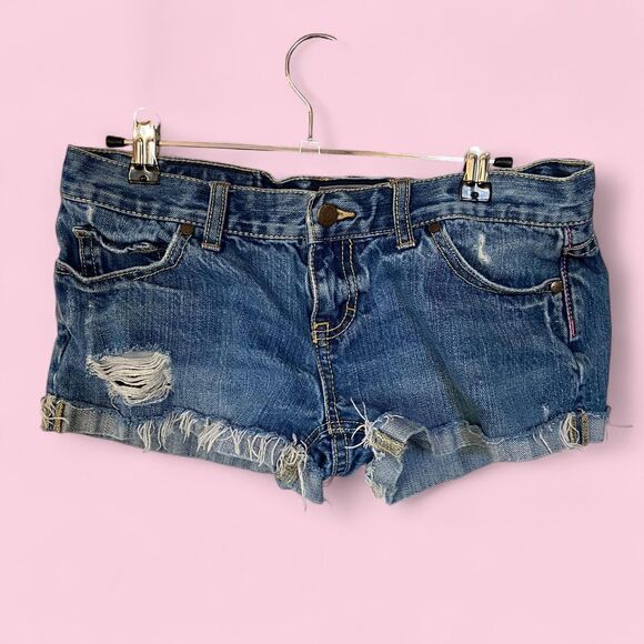 Y2K Pink by Victoria's Secret Denim Micro Mini Shorts - Picture 2 of 6
